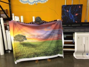 Printed with Latex Inks on wrinkle free fabrics. Heritage Printing & Graphics 704-551-0700 Point of Purchase