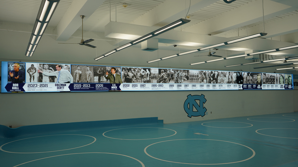 UNC Wrestling Facility Graphics in Chapel Hill, NC
