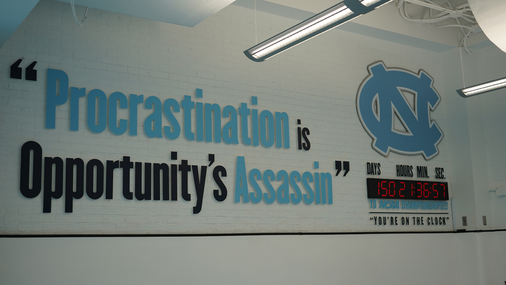 UNC Wrestling Facility Graphics in Chapel Hill, NC
