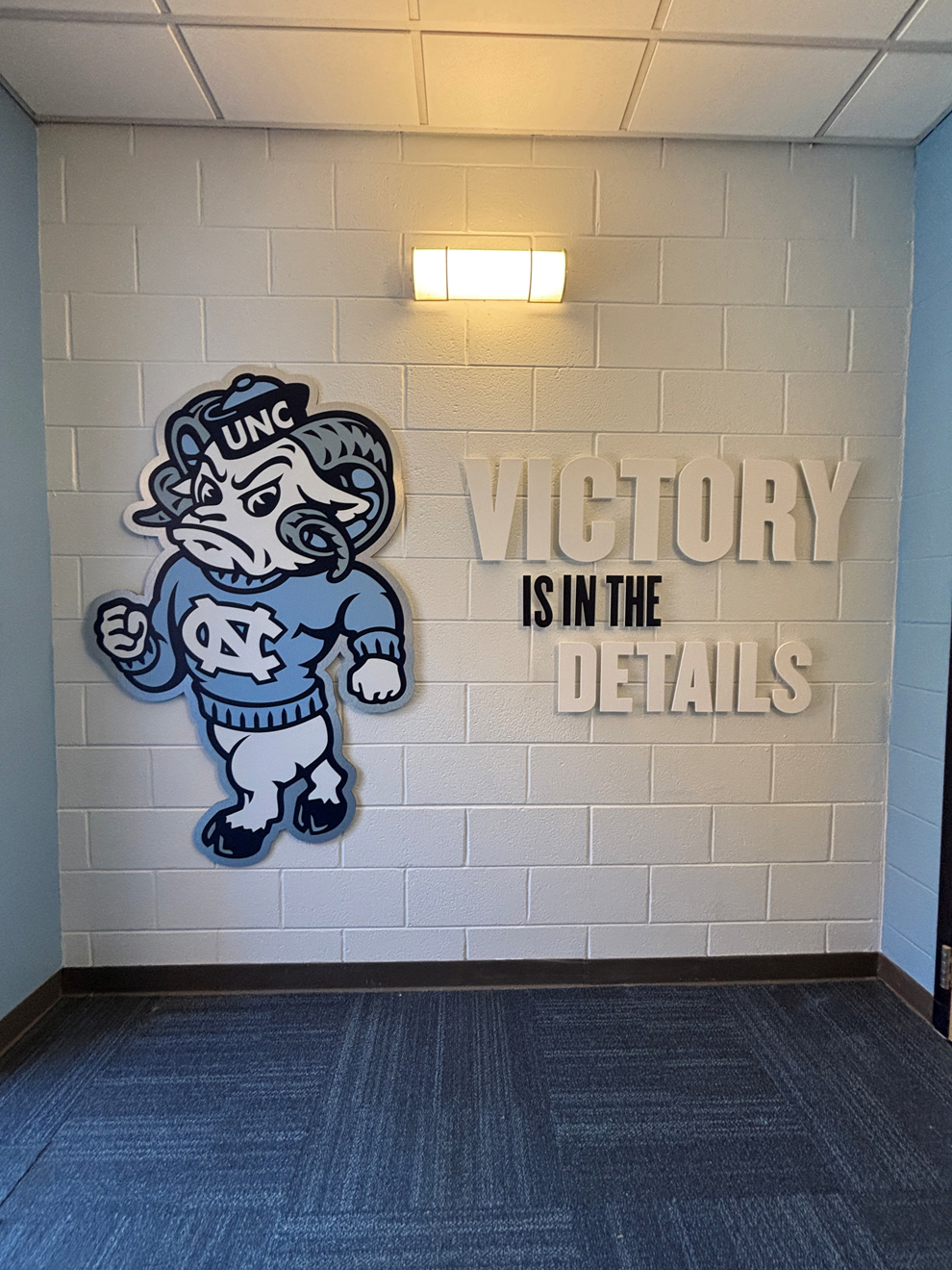 UNC Wrestling Facility Graphics in Chapel Hill, NC
