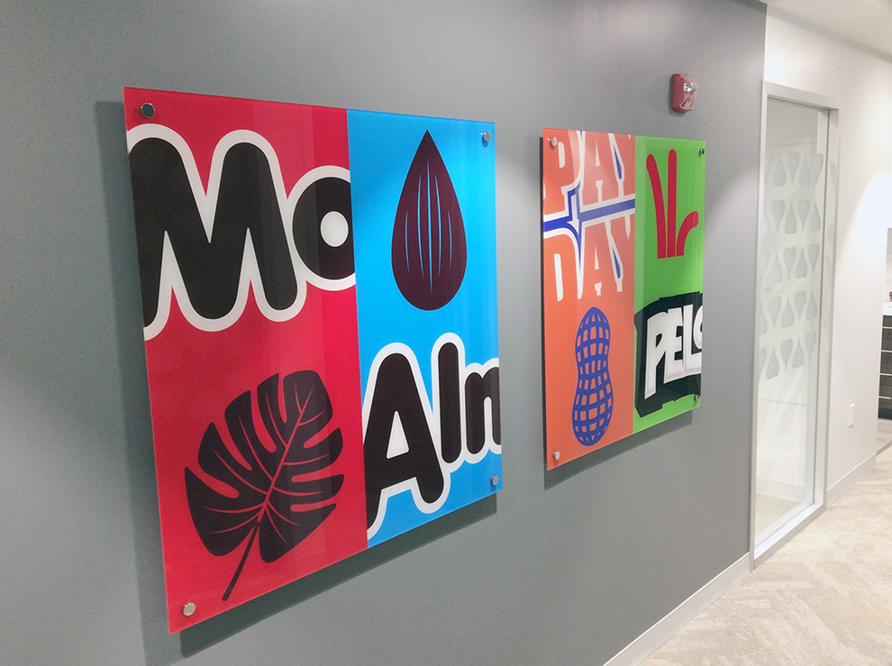 Acrylic Signs in Fort Mill, SC designed and installed with clear Plexiglass for interior walls