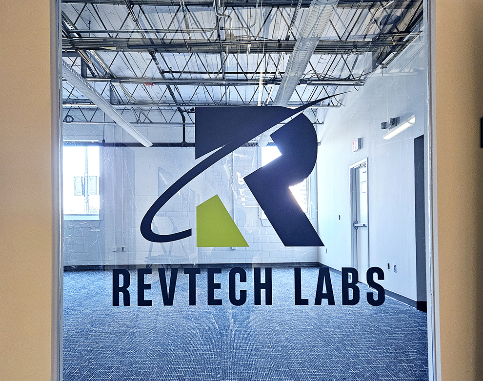 Custom adhesive vinyl for workplace branding in Concord, NC