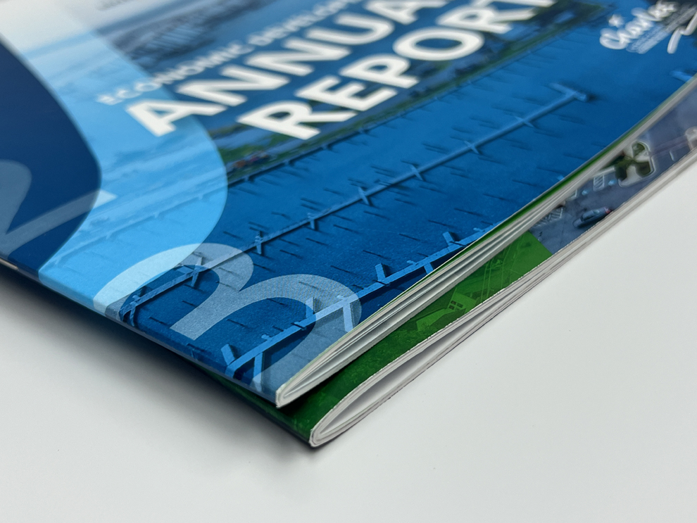 Annual Reports Charlotte NC printed and mailed using professional printing and booklet binding