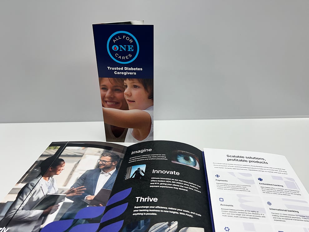 Brochure Printing in Concord, NC printed and mailed for full-color company brochures and promotional materials