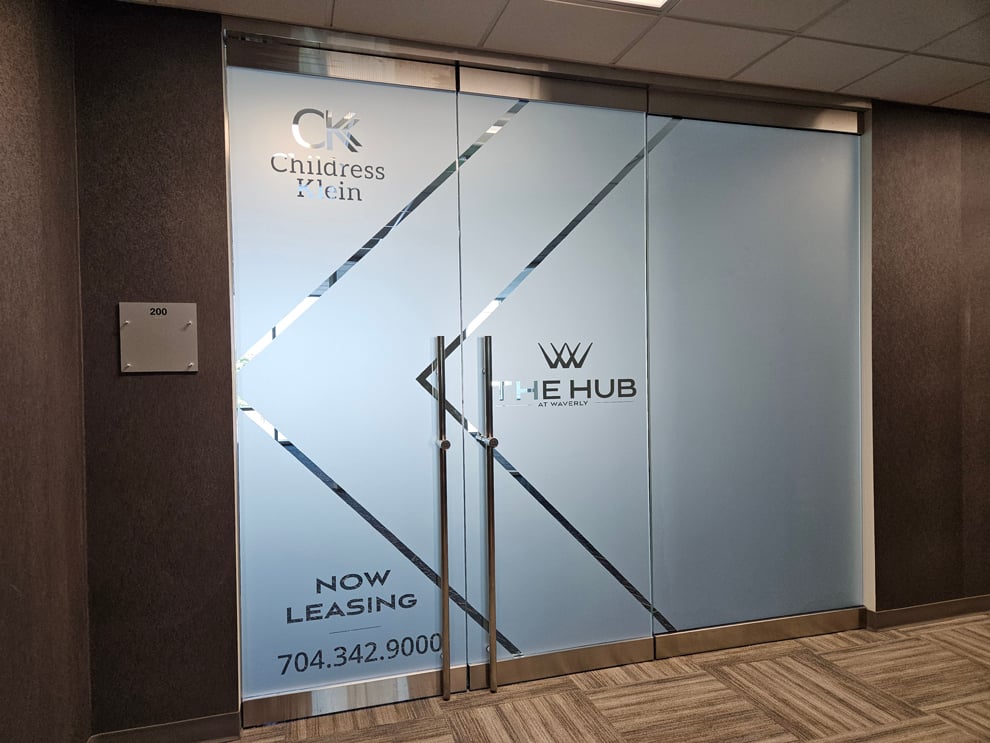 Interior business signage and branded graphics in Charlotte, NC