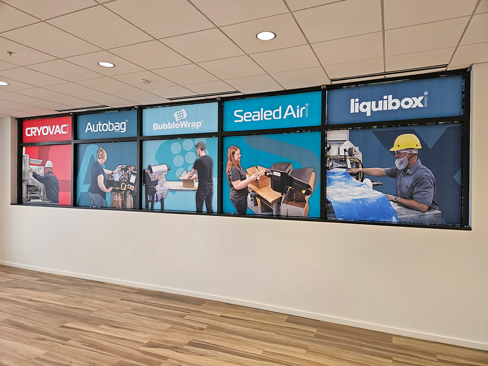 Office custom signs with branded wall graphics in Fort Mill, SC