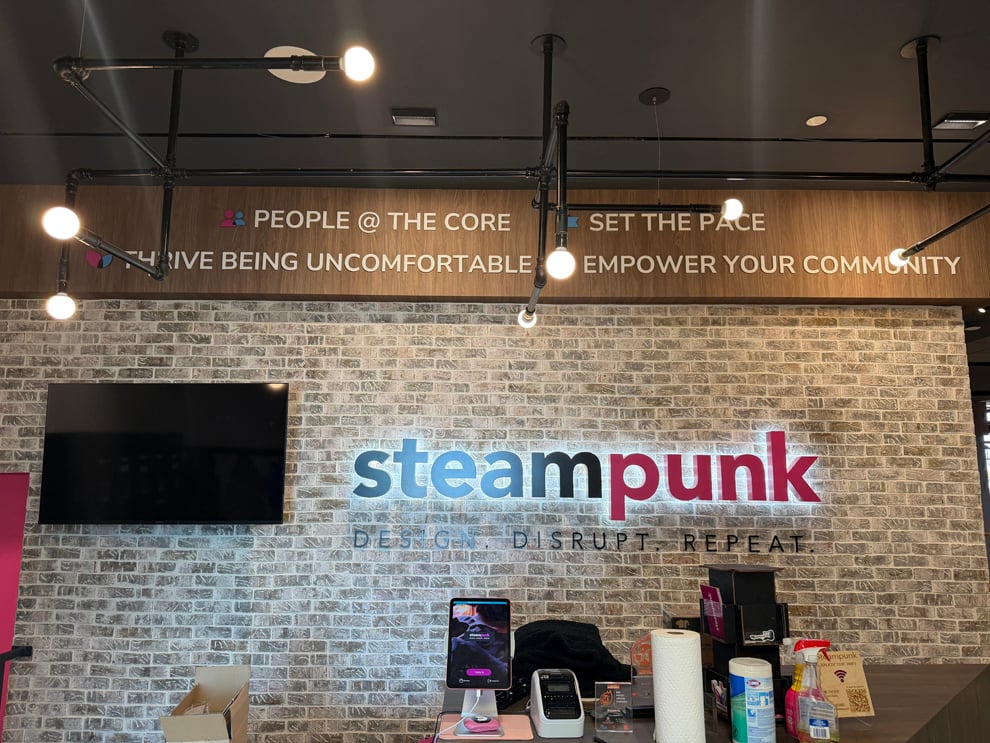 Office signage and wall graphics designed in Hickory, NC