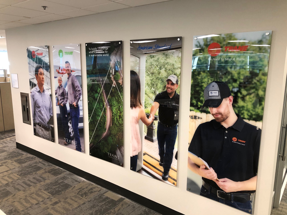 Custom signs and graphics for workplace branding in Mooresville, NC