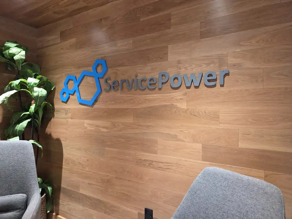 Dimensional Letters in Charlotte, NC designed and installed for lobby and conference room signage