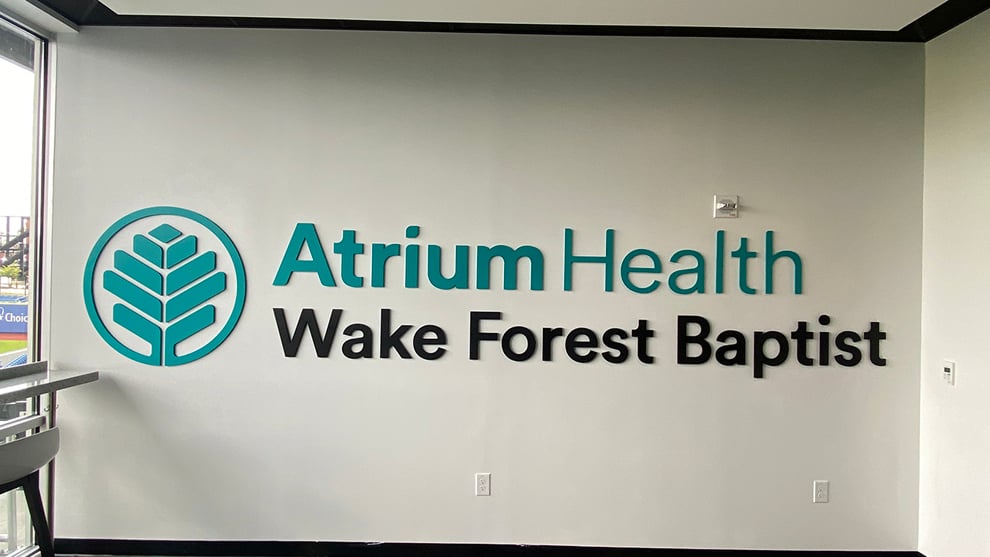 Dimensional Letters in Concord, NC designed and installed for company wall branding and culture displays