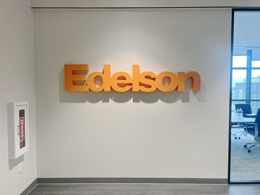 Dimensional Letters in Huntersville, NC designed and installed for commercial interior displays