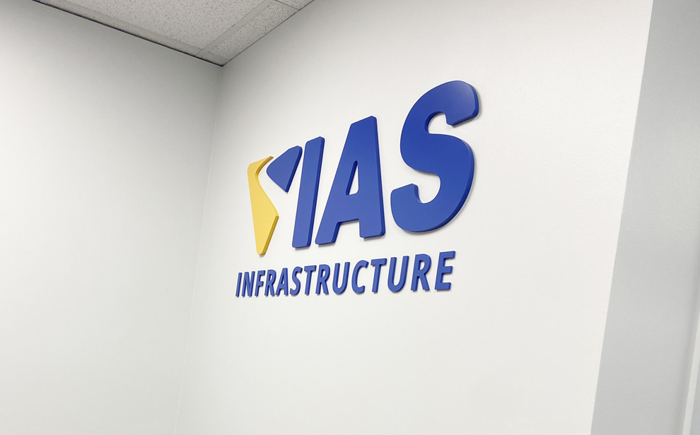 Dimensional Letters in Kannapolis, NC designed and installed for professional corporate branding