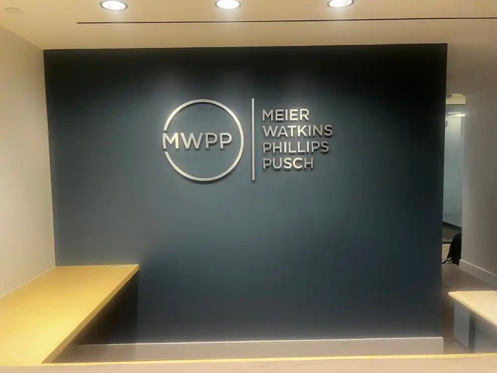 Dimensional Letters in Lincolnton, NC designed and installed for branded wall logos and nameplates