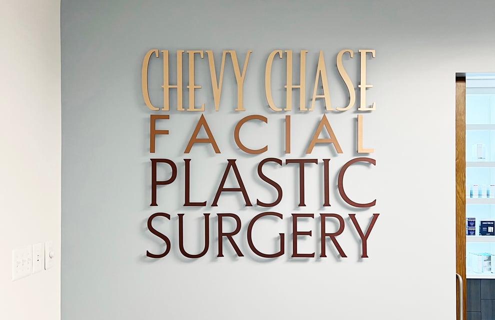 Dimensional Letters in Mooresville, NC designed and installed for interior business signage and displays