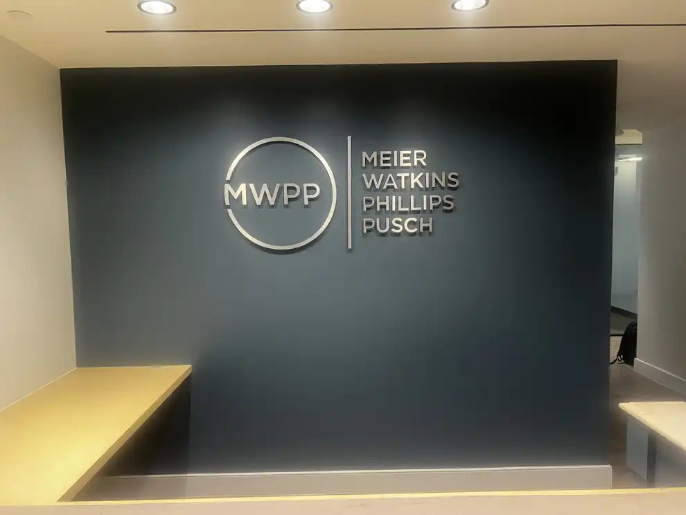 Dimensional Letters in Statesville, NC designed and installed for branded wall logos and nameplates
