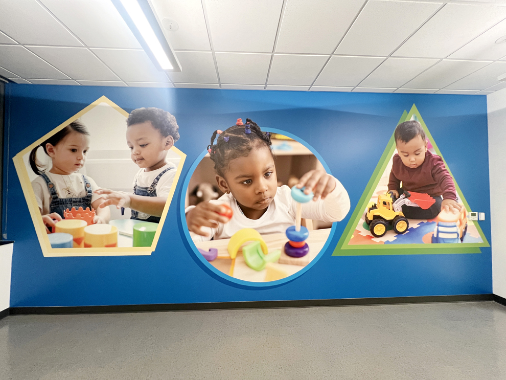 Wall graphics and signage for athletic educational facilities in Charlotte NC