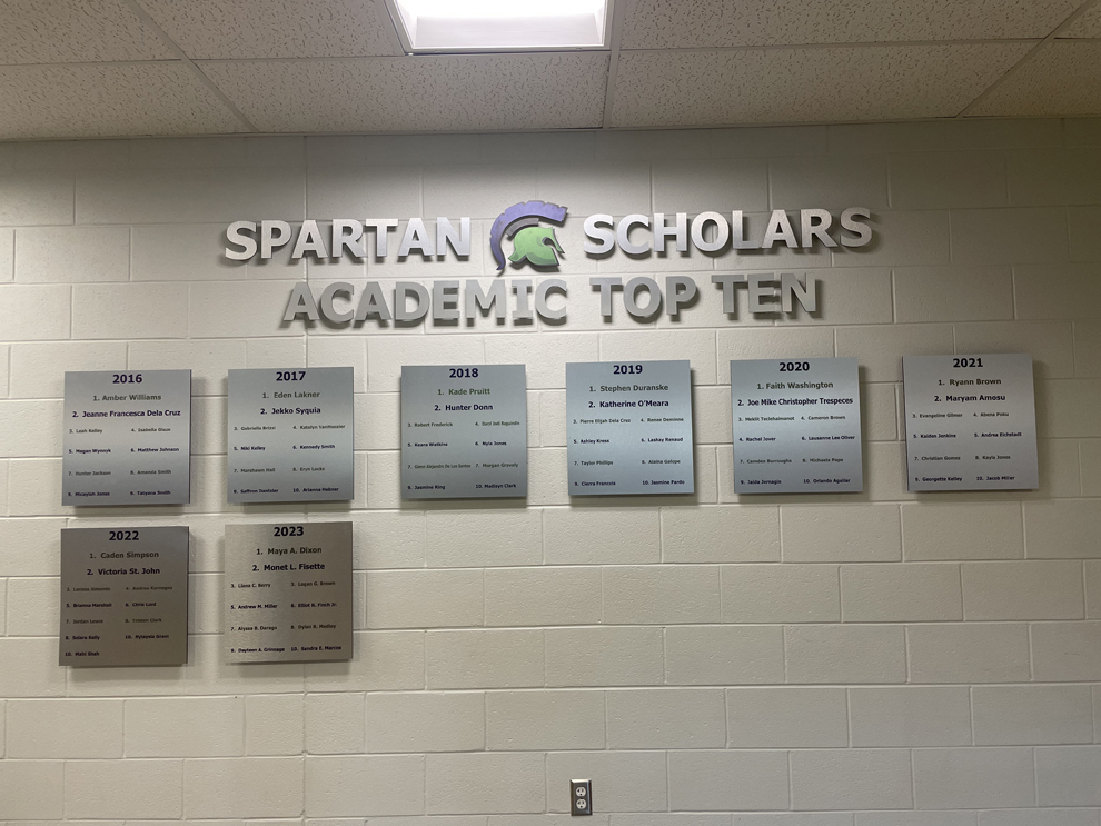 Branded signage and graphics for university educational environments Charlotte NC
