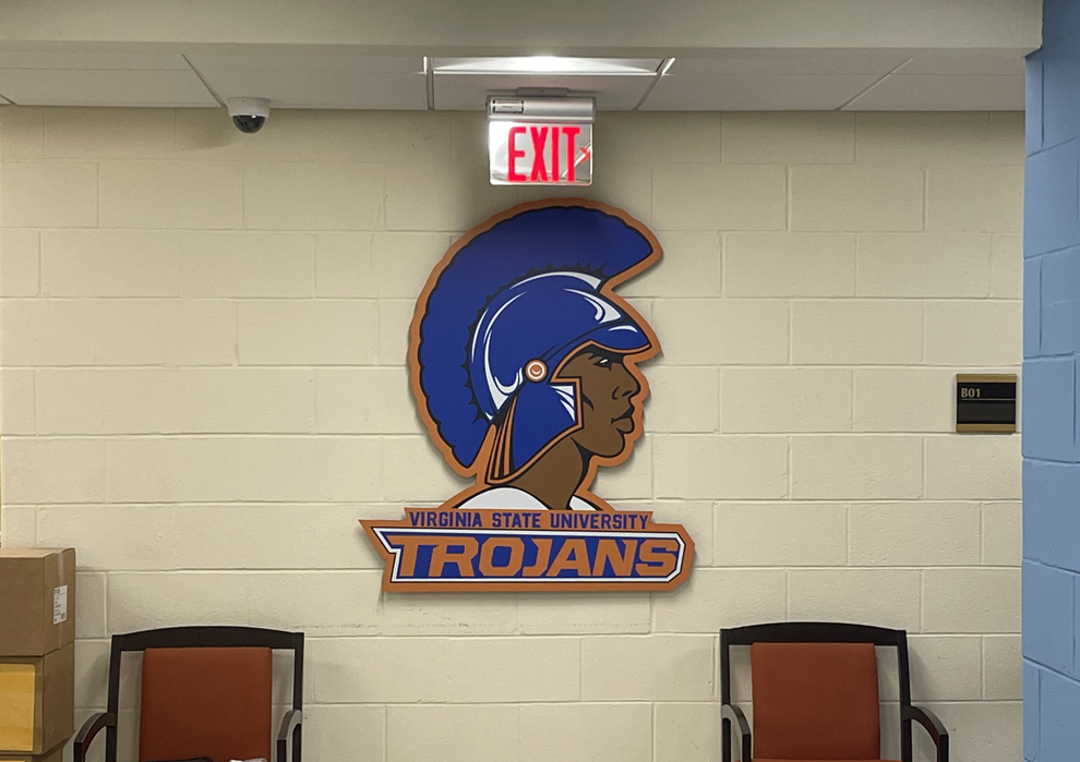 Campus educational wall graphics and window displays Charlotte NC