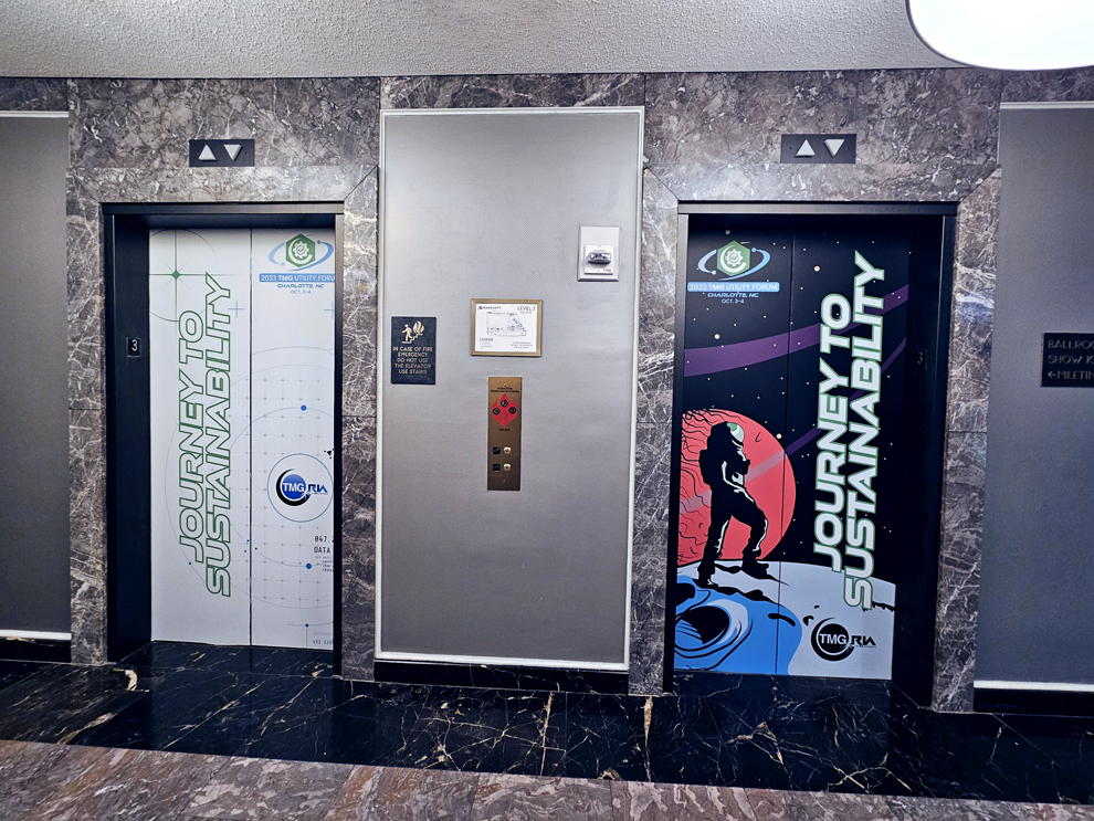 Elevator Door Wraps in Concord, NC