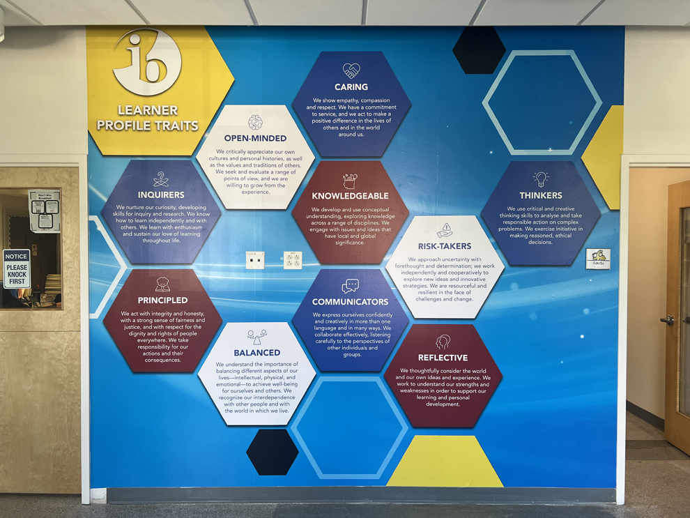 Custom workplace wall graphics created with environmental graphic design in Charlotte, NC