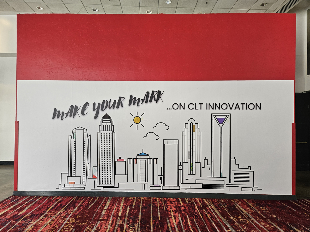 Event signs and graphics installed for conferences in Mooresville, NC