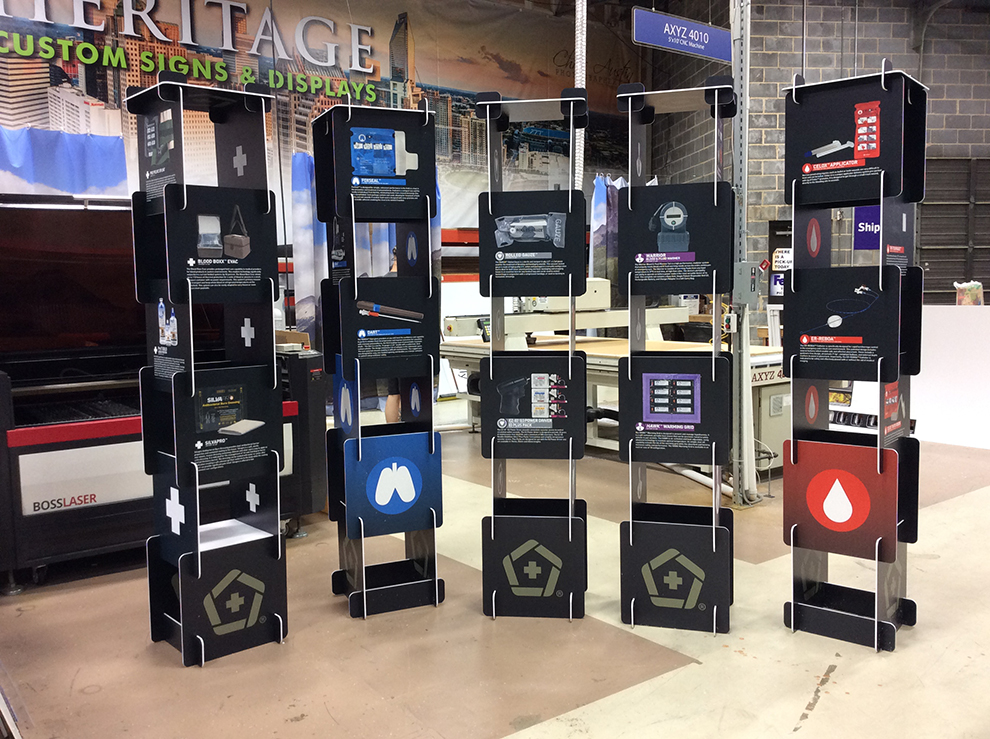 Event Towers in Charlotte, NC designed and installed for branding at medical conferences and expos