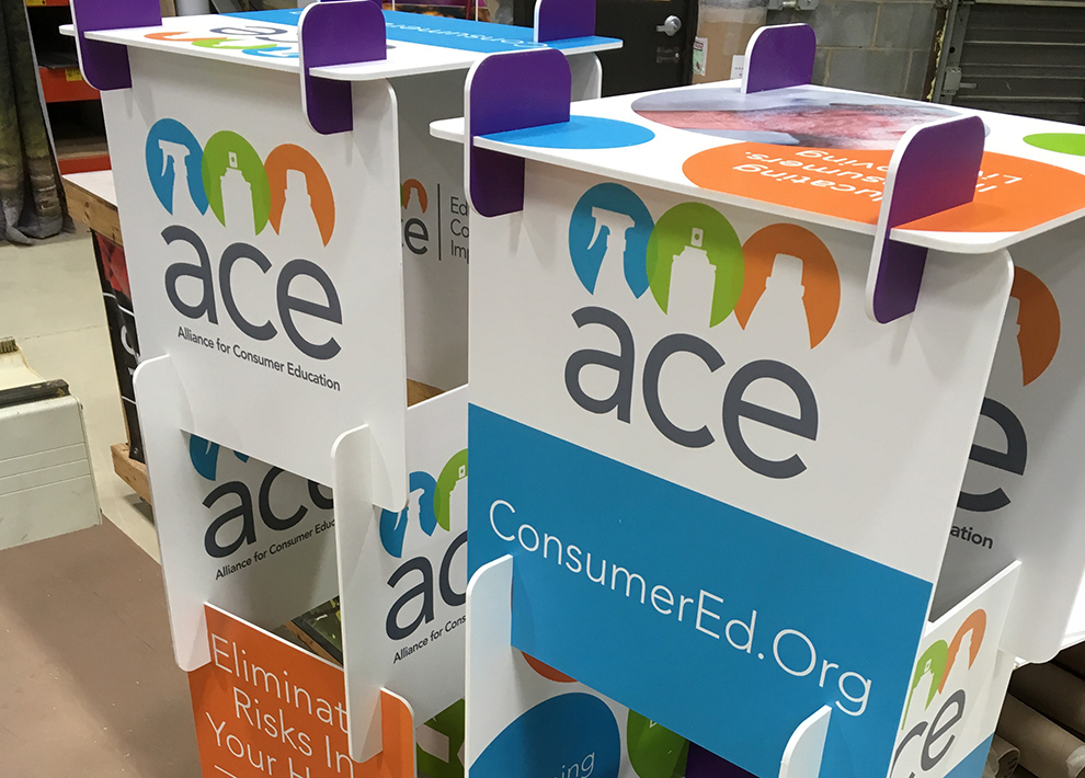 Event Towers in Charlotte, NC designed and installed for expo booth branding and visual promotion