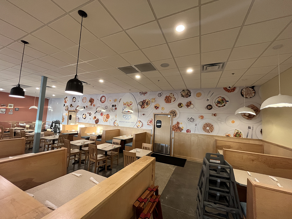 Experiential Graphics in Charlotte, NC designed and installed for company branding and team areas