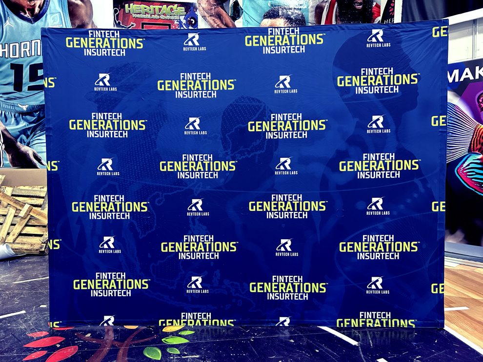 Branded fabric backdrops installed for meetings and events in Charlotte, NC