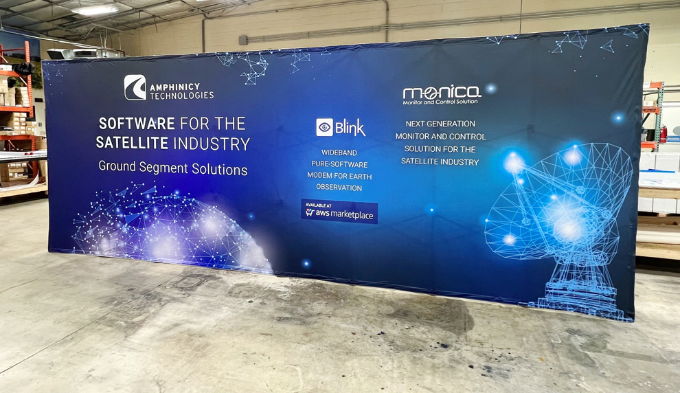 Custom fabric backdrops and event displays installed in Charlotte, NC