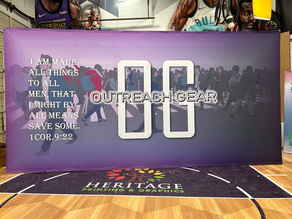 Custom fabric backdrops for trade show event branding in Gastonia, NC