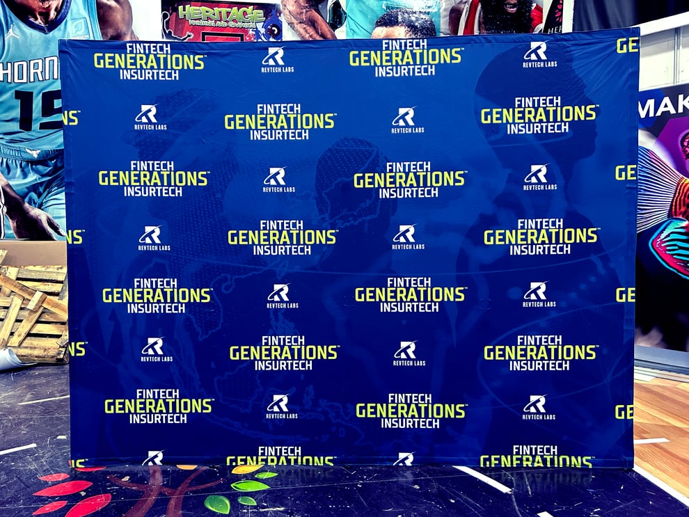 Branded fabric backdrops installed for meetings and events in Gastonia, NC