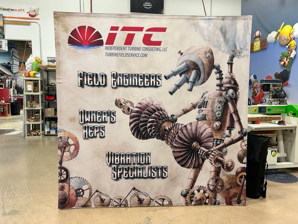 Fabric backdrop displays created for conferences and meetings in Gastonia, NC