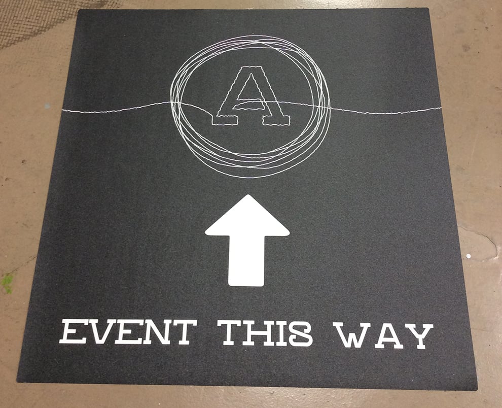 Floor Graphics in Hickory, NC designed and installed for workplace navigation and marketing displays