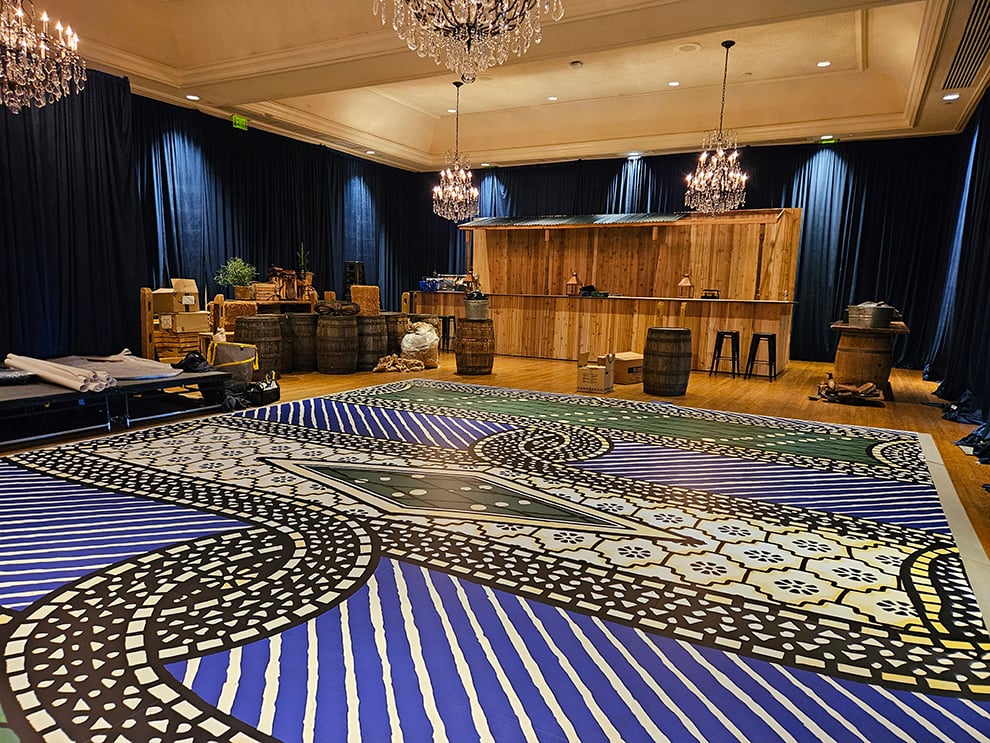 Floor Graphics in Statesville, NC designed and installed for workplace interiors and event environments