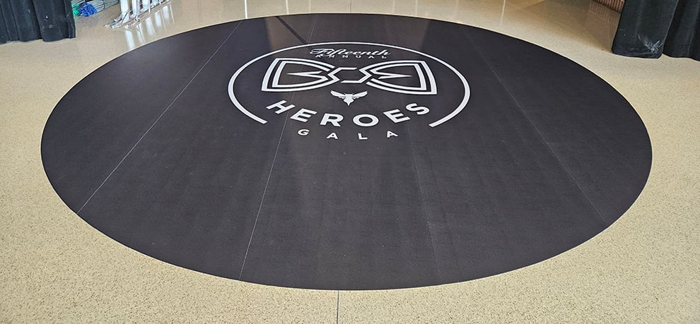 Floor Graphics in Statesville, NC designed and installed with custom decals for offices and venues
