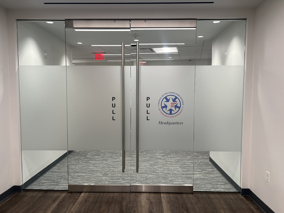 Frosted Vinyl in Charlotte, NC designed and installed for business interiors and window graphics