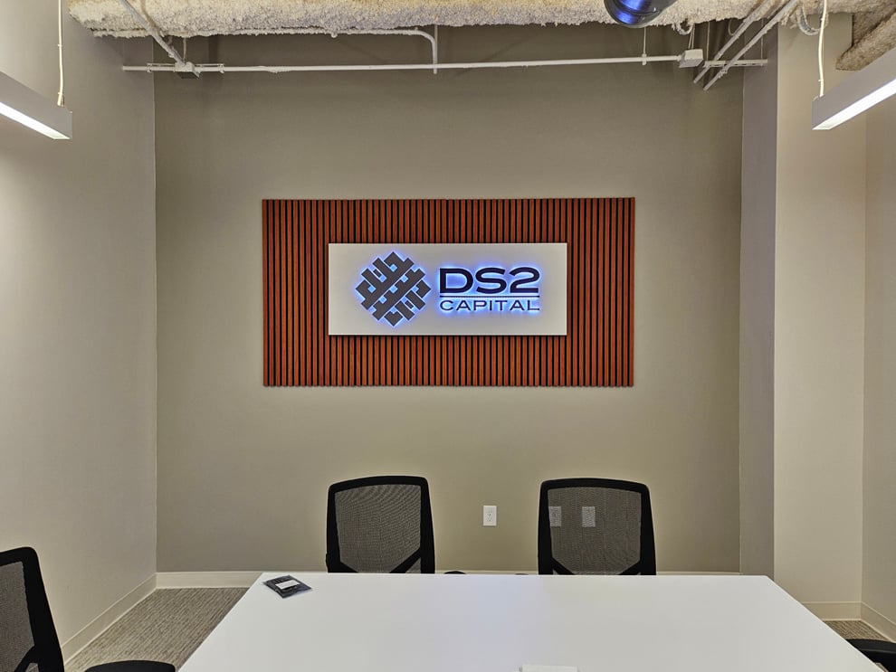 LED Backlit Signs in Gastonia, NC designed and installed with custom illuminated lettering for offices