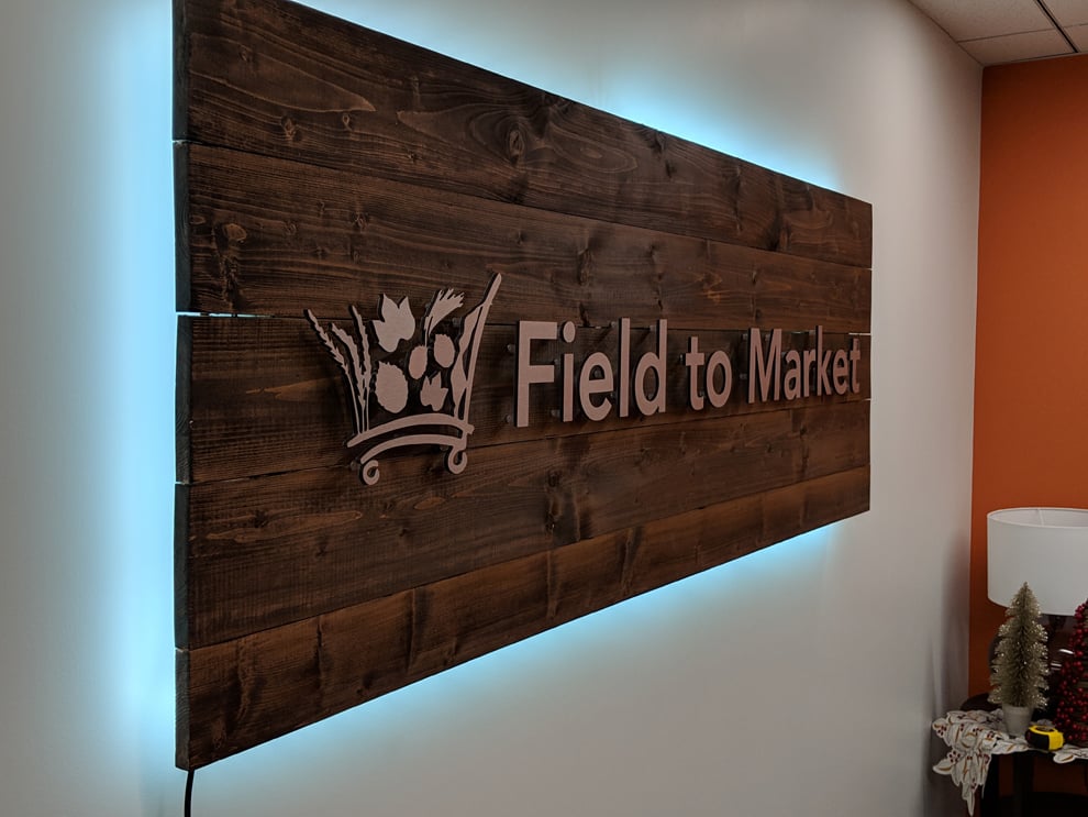 LED Backlit Signs in Gastonia, NC designed and installed for commercial workplace environments