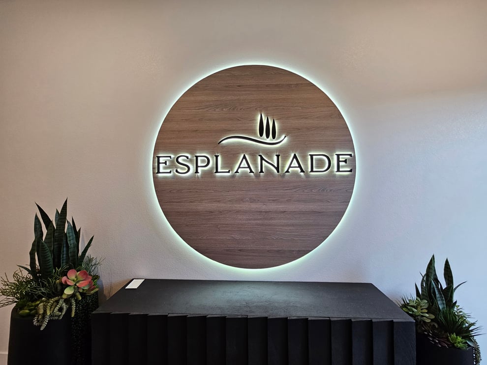 LED Backlit Signs in Hickory, NC designed and installed for business interiors and brand visibility
