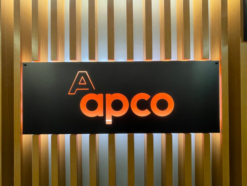 LED Backlit Signs in Charlotte, NC designed and installed for modern workplace interiors