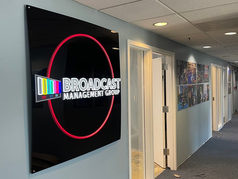 LED Backlit Signs in Charlotte, NC designed and installed with custom illuminated lettering for offices