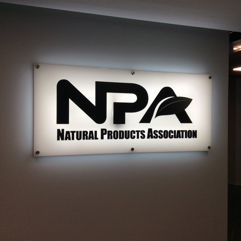 LED Backlit Signs in Charlotte, NC designed and installed for office interiors and conference rooms