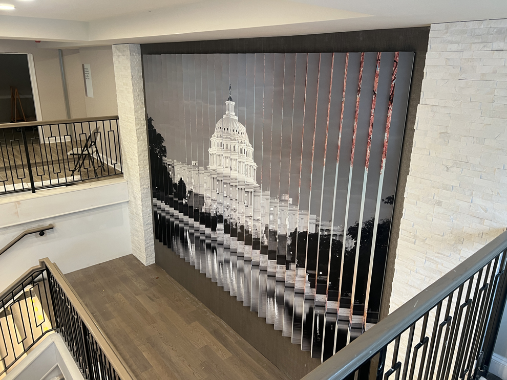 Free-standing lenticular displays for trade shows and events in Charlotte, NC