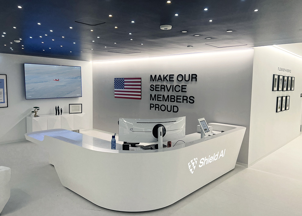 Lobby Signs Washington DC designed and installed for professional office wall branding