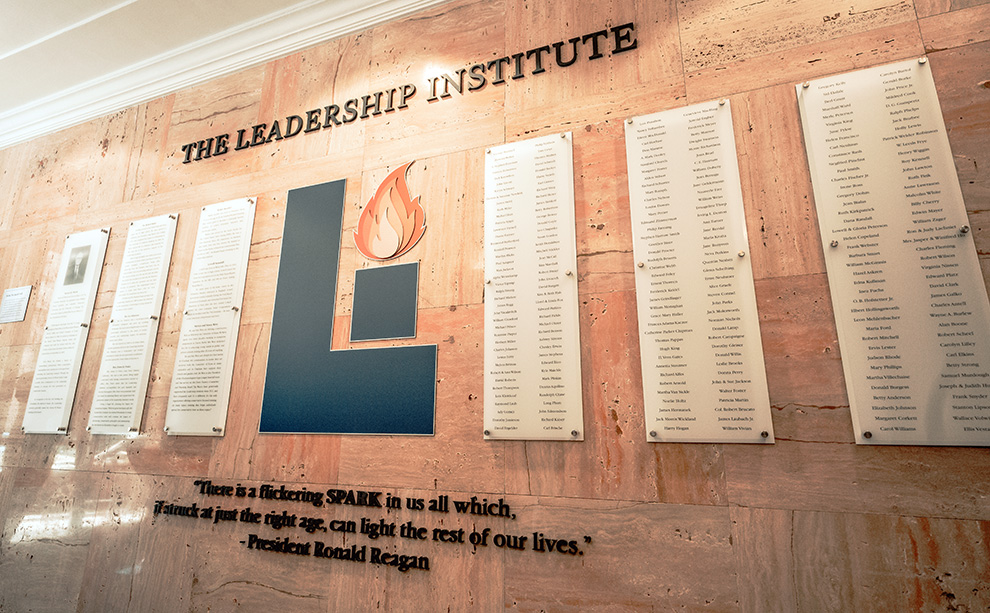 Lobby Signs Washington DC designed and installed with acrylic panels for corporate lobby branding