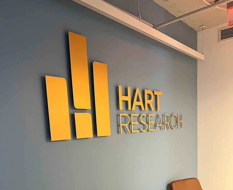 Lobby Signs Washington DC designed and installed to enhance office branding with clean acrylic finishes