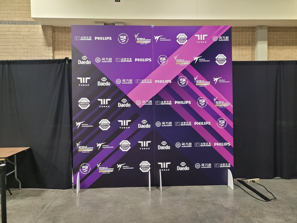Custom meter boards for event branding at conferences in Hickory, NC
