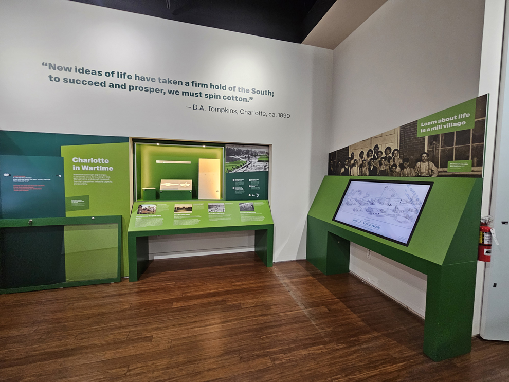 Museum exhibit displays and wall graphics for cultural institutions Charlotte, NC
