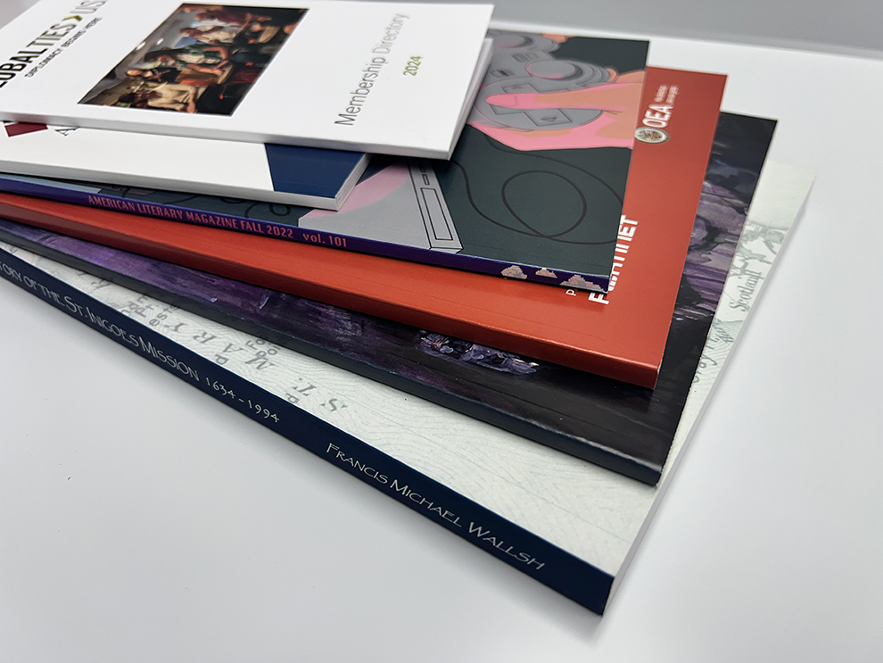 Perfect Bound Books in Charlotte, NC printed and produced for company publications and event programs